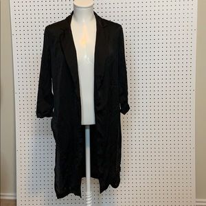 Silky black duster